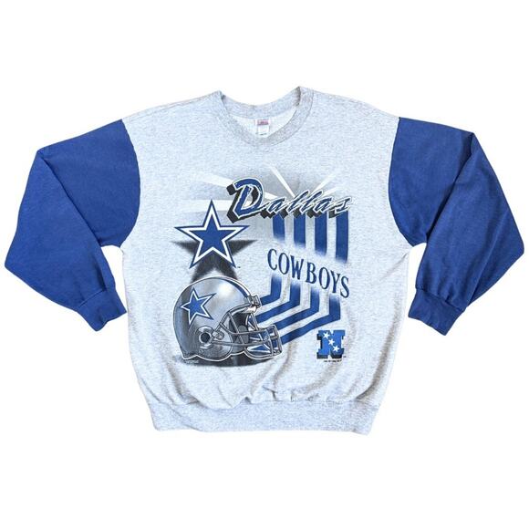 Vintage Dallas Cowboys Sweatshirt XL Teamwork Made In USA NFL 90s Crewneck